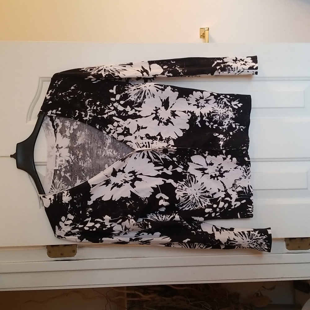 Black And White Cardigan